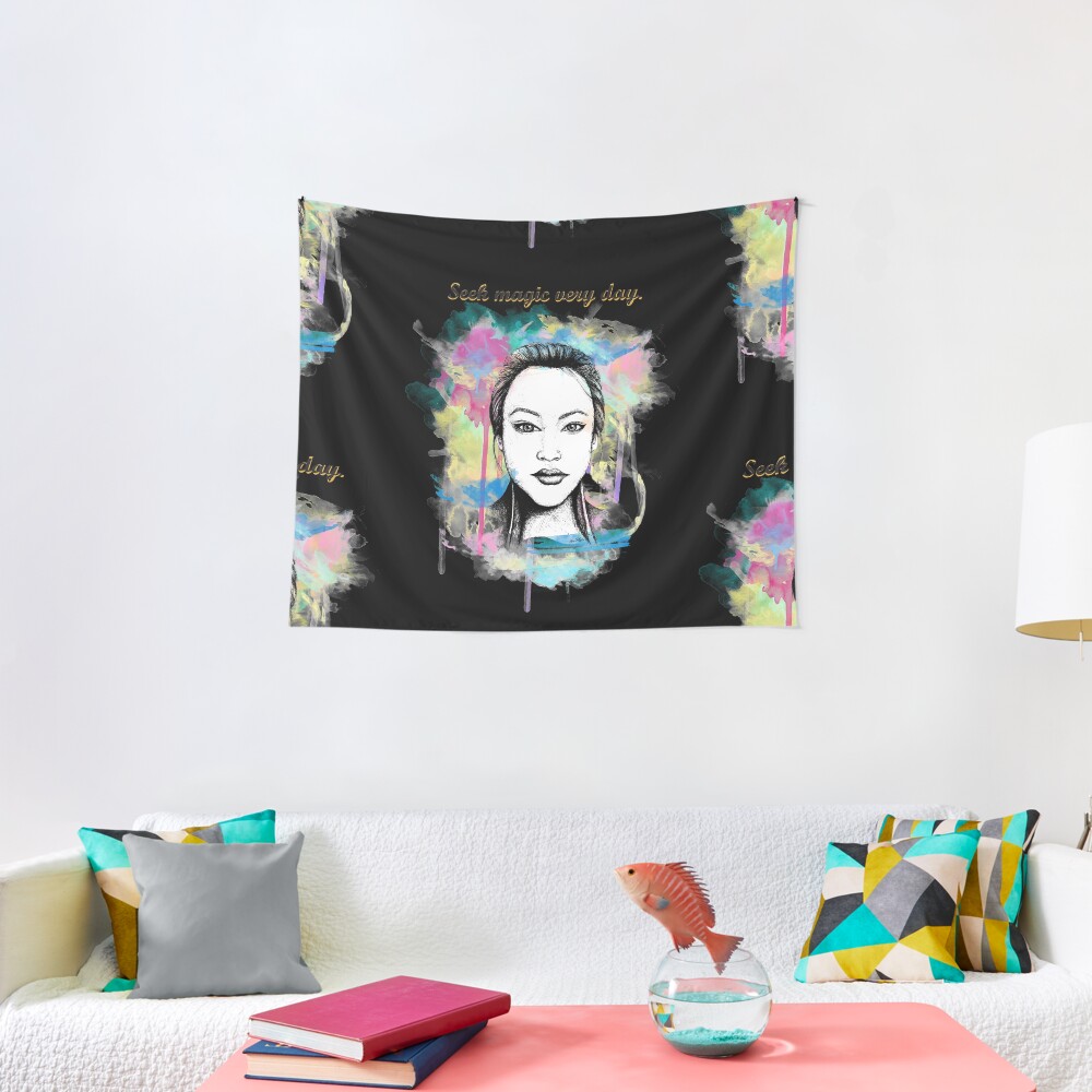 Seek magic every day Tapestry