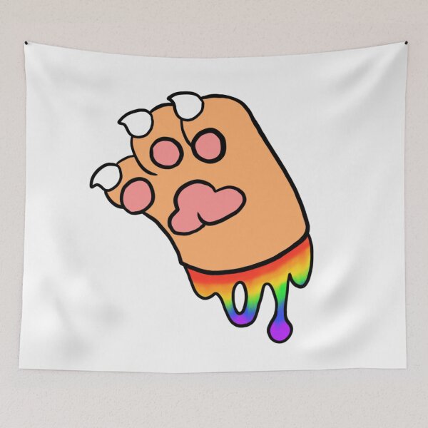 Item preview, White Paw With Rainbow Goo designed and sold by DolmanceWorks.