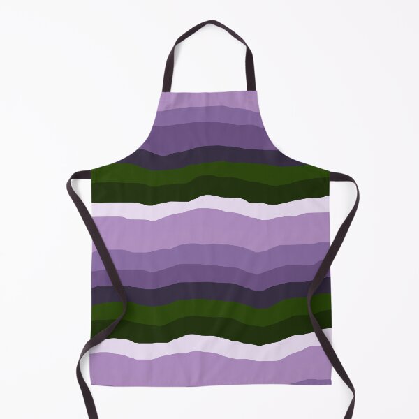 Item preview, Modern Wavy Pattern in Shades of Purple and Green designed and sold by Deutschic.
