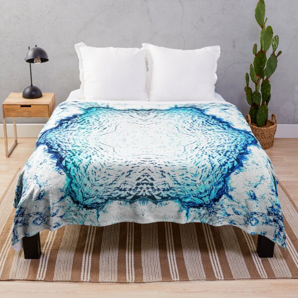 Item preview, STYLISH PAINT BLUE CYAN WHITE MARINE AQUA. designed and sold by Ralek.