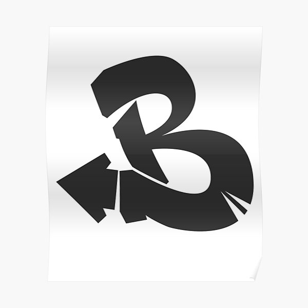 "Letter B Graffiti" Poster For Sale By Lostinpiece | Redbubble