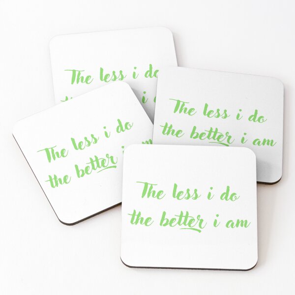 Aperçu de l'œuvre The less i do the better i am créée et vendue par zecdesign.