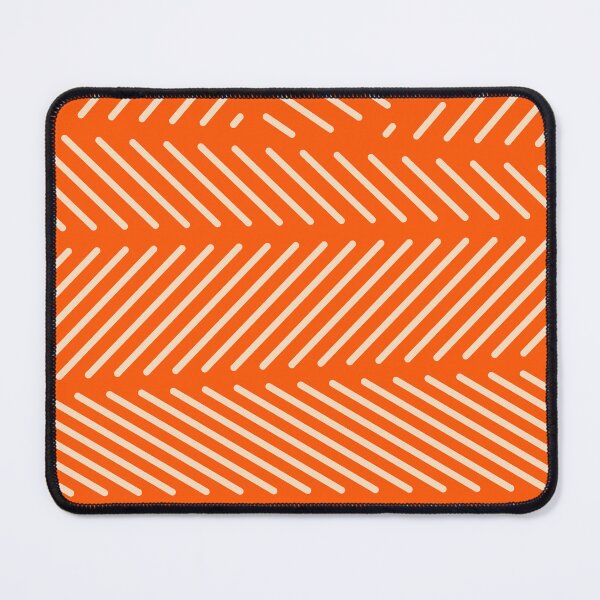 Item preview, Orange Minimal Diagonal Line Patch Pattern  designed and sold by patternsoup.