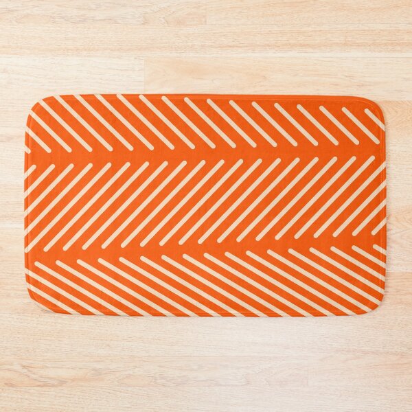 Item preview, Orange Minimal Diagonal Line Patch Pattern  designed and sold by patternsoup.