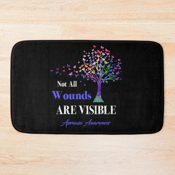 Item preview, Not All Wounds Are Visible Apraxia Awareness designed and sold by Hatjar.