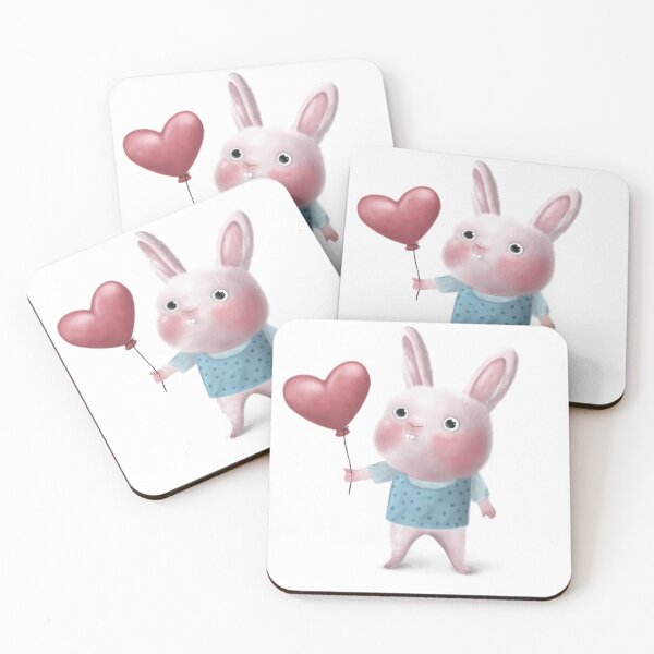 Item preview, Cute Rabbit and Balloon designed and sold by Fundartcreative.
