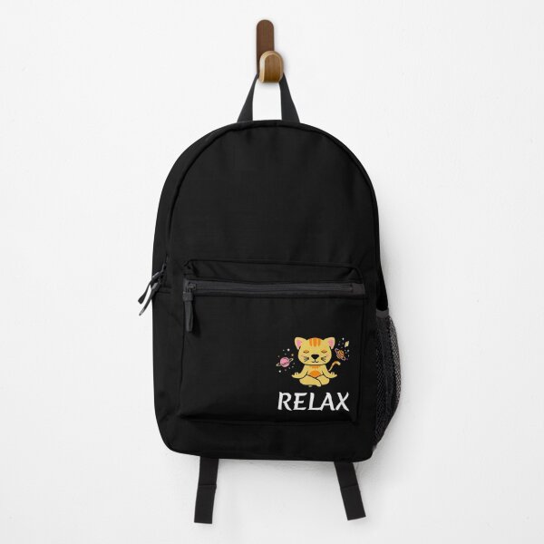 Item preview, zen yoga cat space meditation sport training designed and sold by la-petite-folie.
