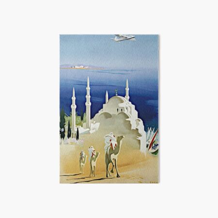 Air France Near East - Vintage Travel Poster Art Board Print