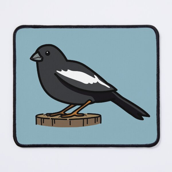 Item preview, Lark Bunting Colorado State Bird Graphic Illustration designed and sold by ErinTerryIllus.