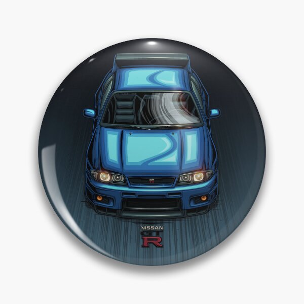Item preview, Nissan Skyline GT-R R33 Blue designed and sold by Racing Art Store.