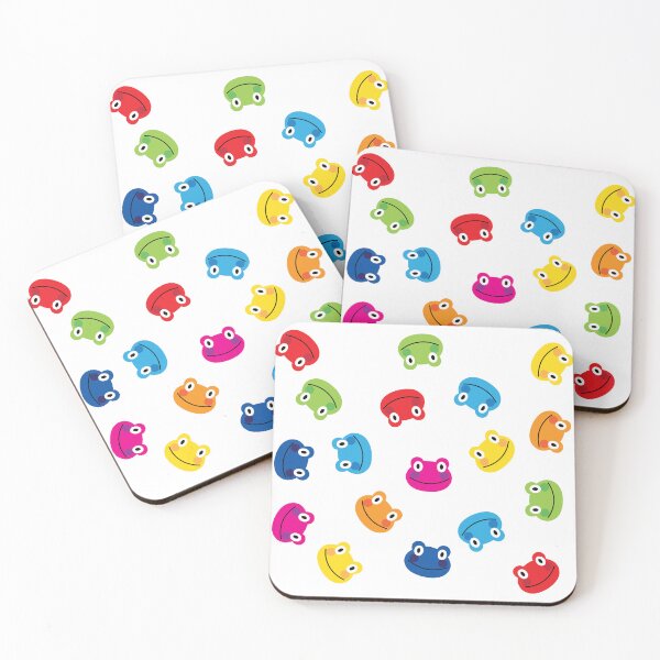 Item preview, Rainbow Coloured Smiling Frog Face Rotating Pattern Illustration designed and sold by DeliveryGeorge.