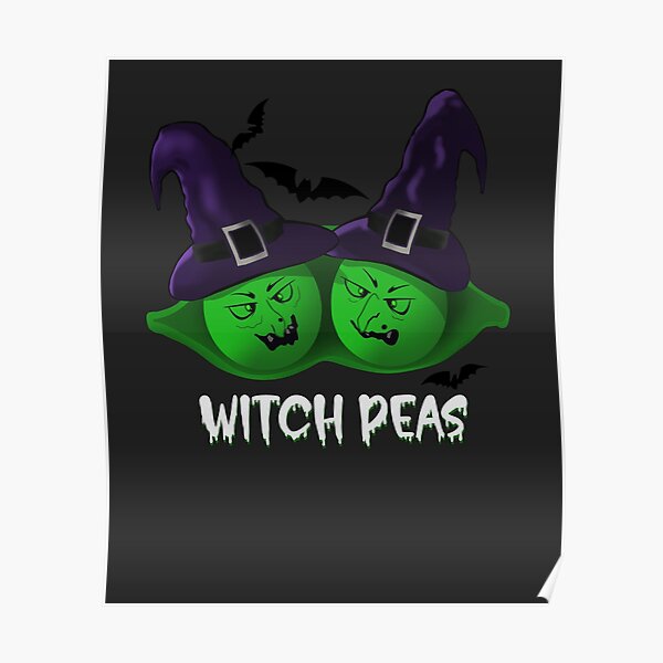 Witch peas funny Halloween cartoon Witch peas funny Halloween cartoon