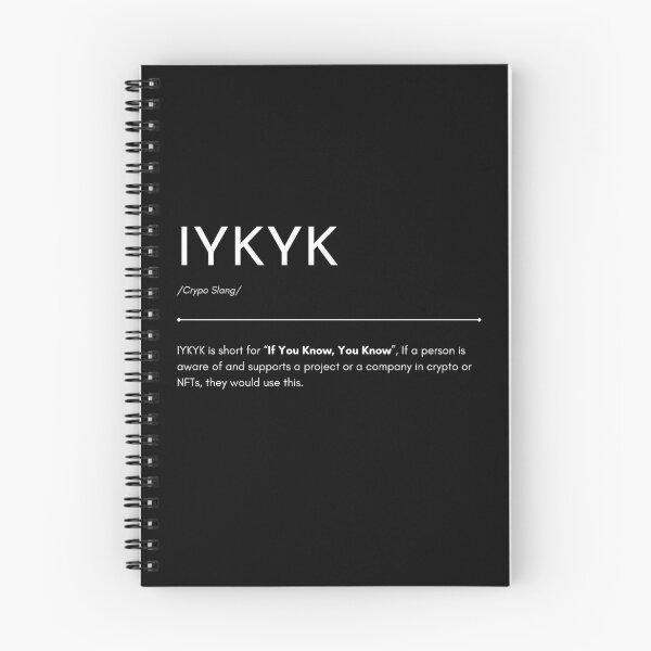 Item preview, IYKYN Crypto designed and sold by CryptoBeings.