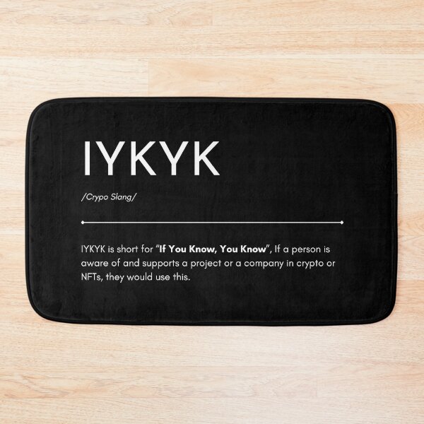 Item preview, IYKYN Crypto designed and sold by CryptoBeings.