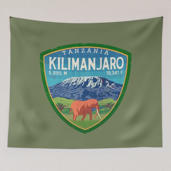Item preview, Mt Kilimanjaro Vintage Emblem V01 designed and sold by Lidra Zehcnas.