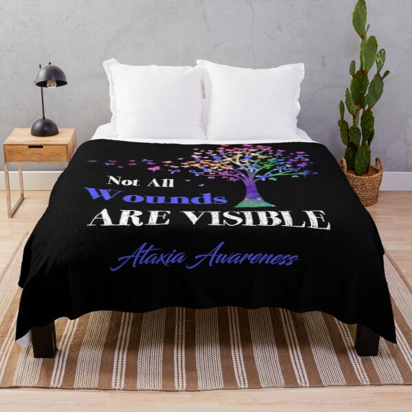 Item preview, Not All Wounds Are Visible Ataxia Awareness designed and sold by Hatjar.