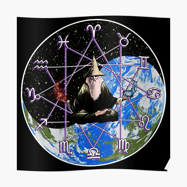 Zodiac Wizard Poster