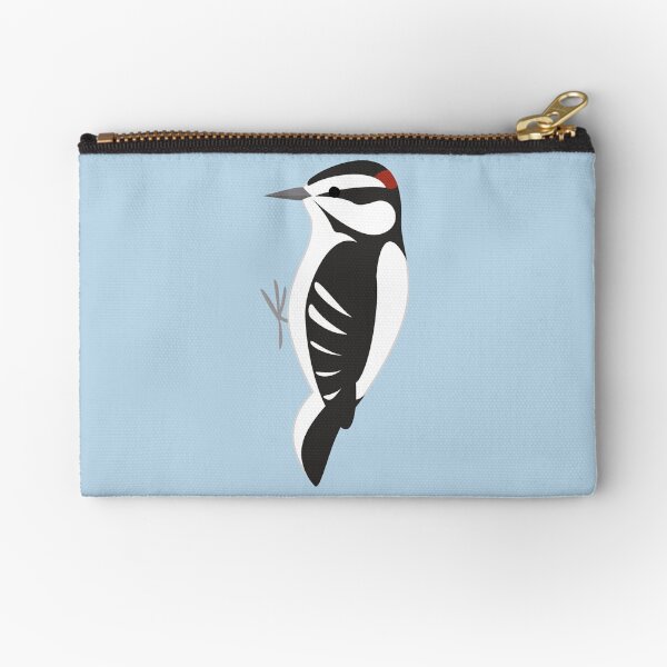 Downy Woodpecker Zipper Pouch