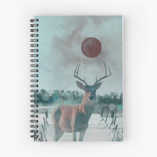 Item preview, Deer in winter landscape designed and sold by EightBitStrana.