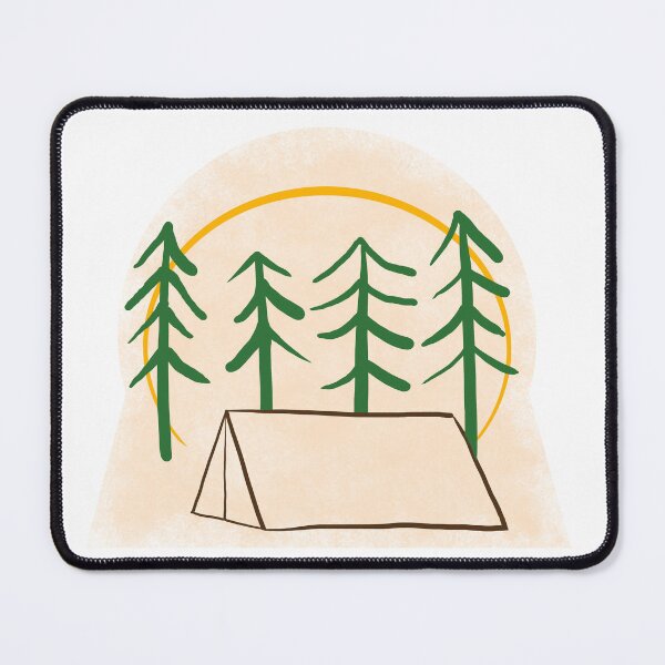 Item preview, Minimalistic Camping in the Woods designed and sold by Bruh-llc.