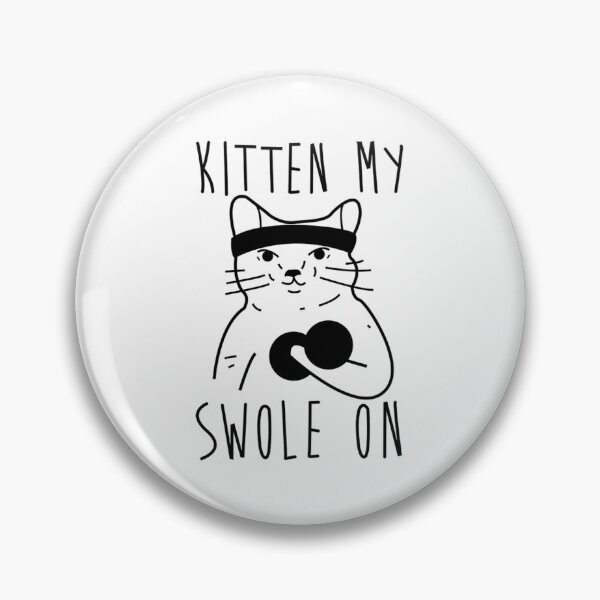 Item preview, Kitten My Swole On Funny Fitness Cat Pun Kids designed and sold by NAJRAN.