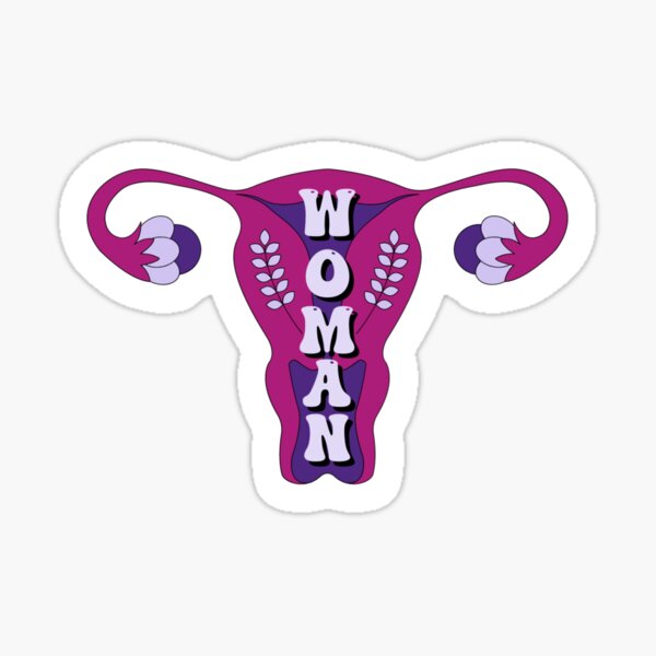 Woman Female Reproductive System Sticker