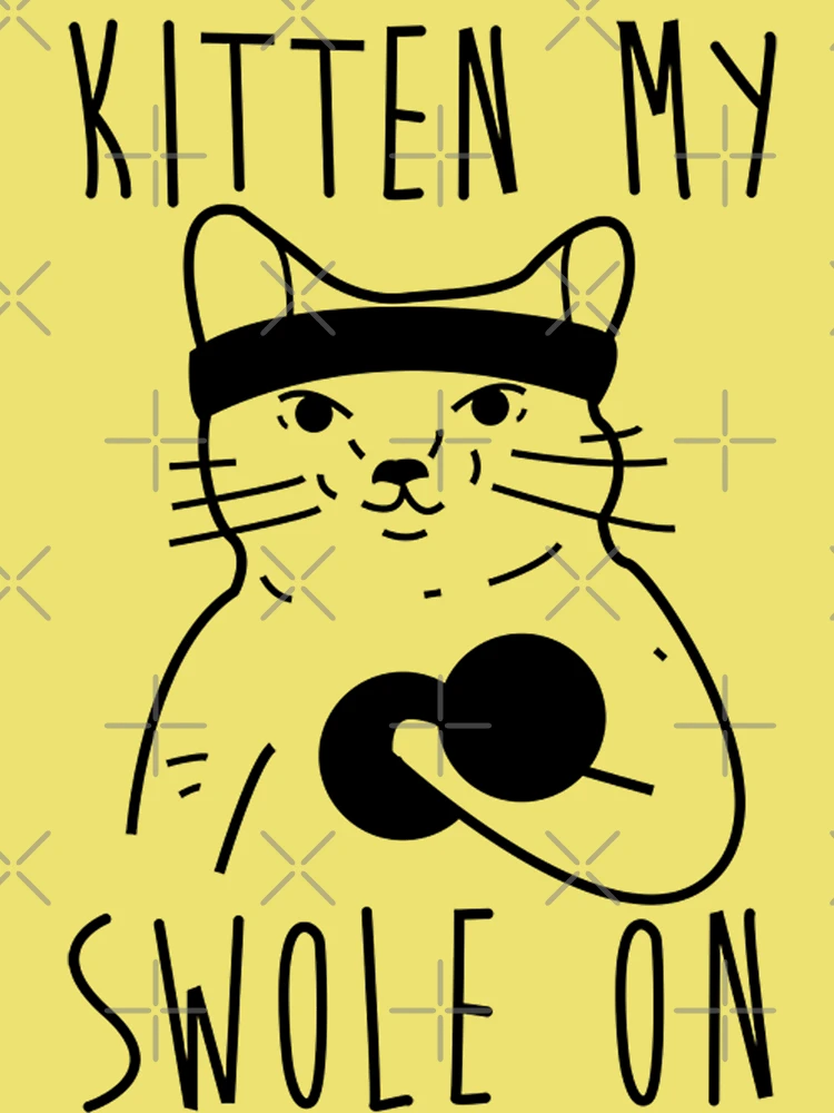 Kitten My Swole On Funny Cat Lover Gym T-Shirt Kitten My Swole On Funny Cat Lover Gym T-Shirt
