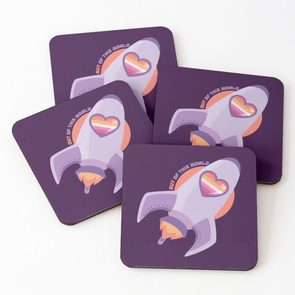 Item preview, OUT of this World - Lesbian Pride designed and sold by ZeNami.