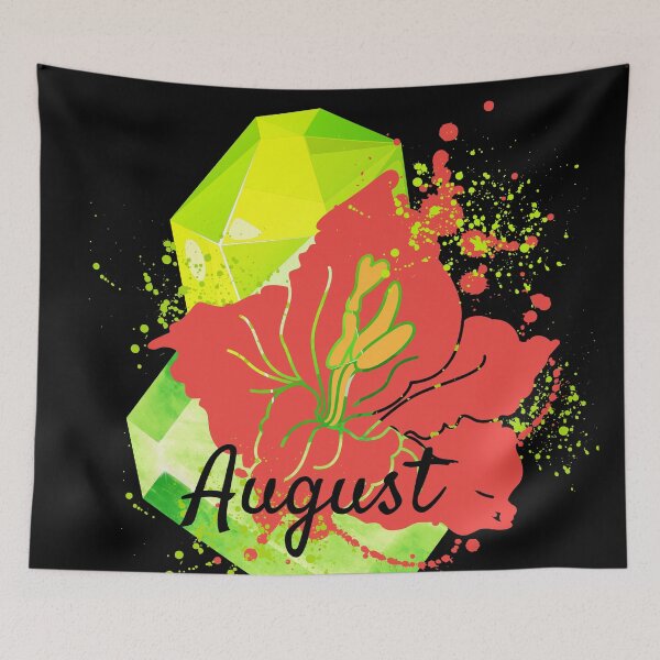 Item preview, Happy Birthday August- Peridot And Gladiolus designed and sold by BronikowskiART.