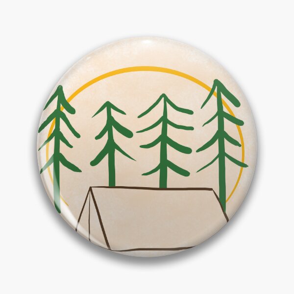 Item preview, Minimalistic Camping in the Woods designed and sold by Bruh-llc.