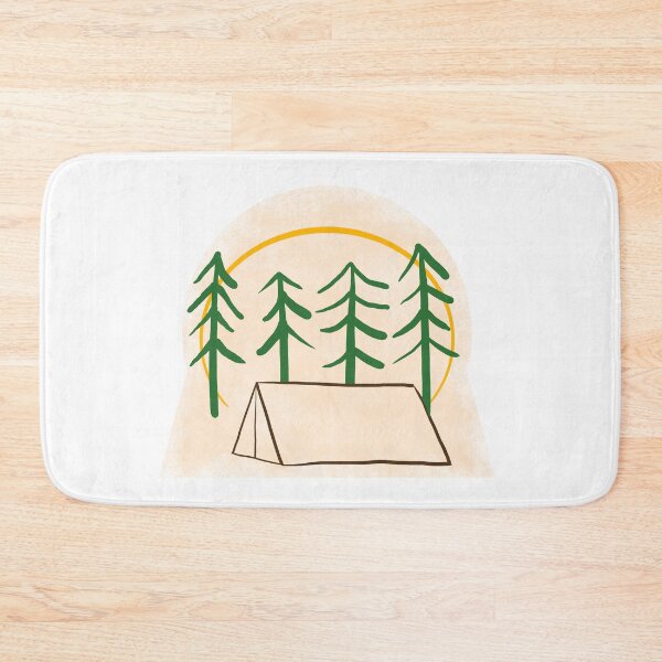 Item preview, Minimalistic Camping in the Woods designed and sold by Bruh-llc.