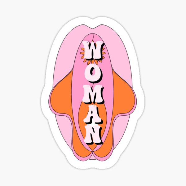 Woman Female Reproductive System Sticker
