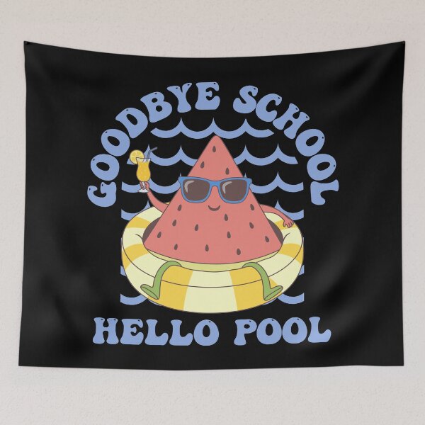 Item preview, Goodbye School Hello Pool - Funny Watermelon In A Swimming Ring designed and sold by ttttee.