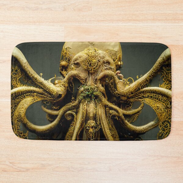 Item preview, HP Lovecraft via Alphonse Mucha #6 | Cthulhu | Dagon | 3D | Vienna Secession | Tentacles | Cosmic Horror | Weird Fiction designed and sold by lrjtucker.