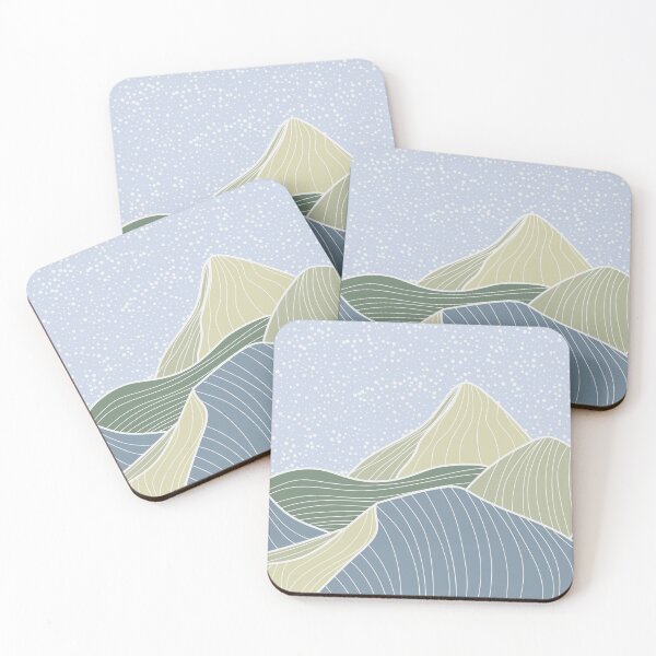 Item preview, Japanese wave line art landscape background , abstract mountain designed and sold by OSTONSHOP.