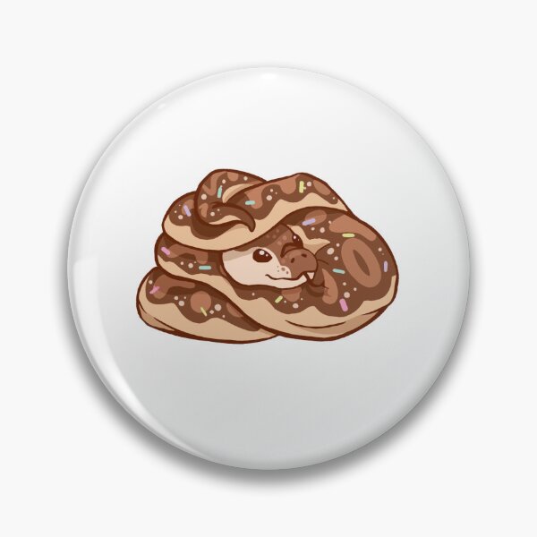 Item preview, Cute Donut Chocolate Snake Sticker designed and sold by 10six.