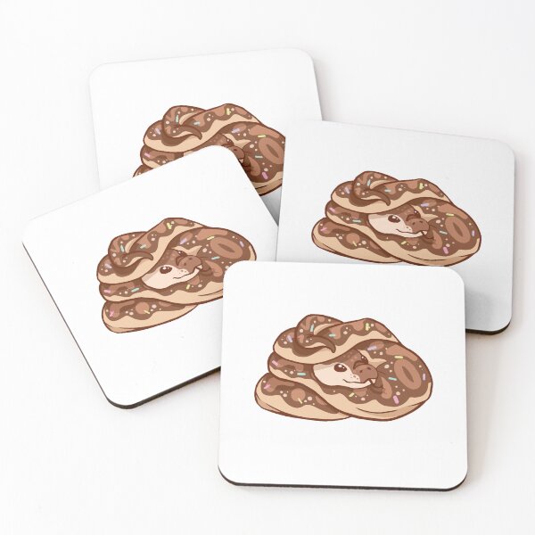 Item preview, Cute Donut Chocolate Snake Sticker designed and sold by 10six.