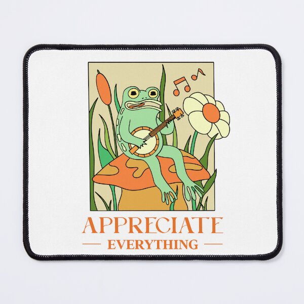 Item preview, Appreciate Everything - Banjo Frog designed and sold by TheFrogColony.