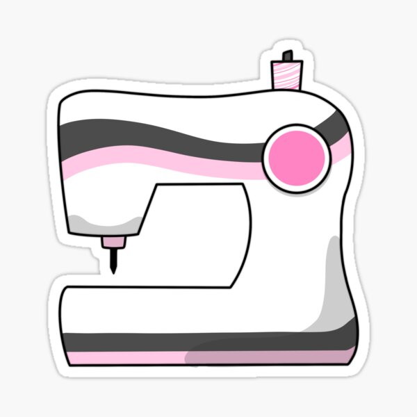"Sewing Machine Decal" Sticker for Sale by Olliepup02 Redbubble