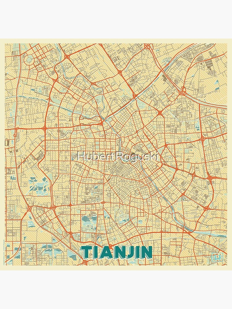 Tianjin Map Retro by HubertRoguski
