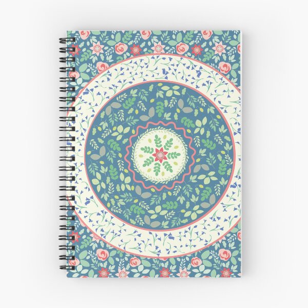 Item preview, Teal Bohemian Folk Floral Pattern  designed and sold by LThomasDesigns.