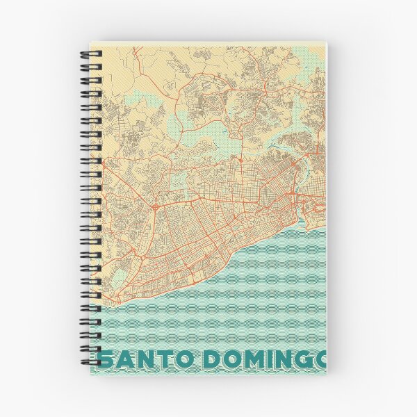 Item preview, Santo Domingo Map Retro designed and sold by HubertRoguski.