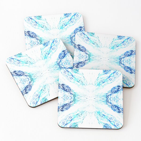 Item preview, STYLISH PAINT BLUE CYAN WHITE MARINE AQUA. designed and sold by Ralek.