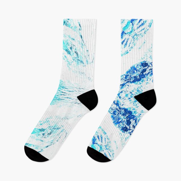 Item preview, STYLISH PAINT BLUE CYAN WHITE MARINE AQUA. designed and sold by Ralek.