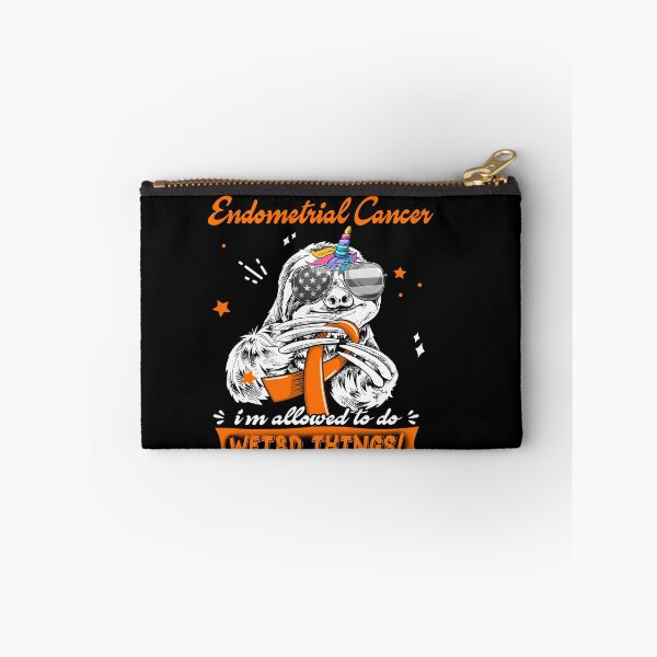 Item preview, Funny Sloth I Have Endometrial Cancer I'm Allowed To Do Weird Things designed and sold by Kohend.