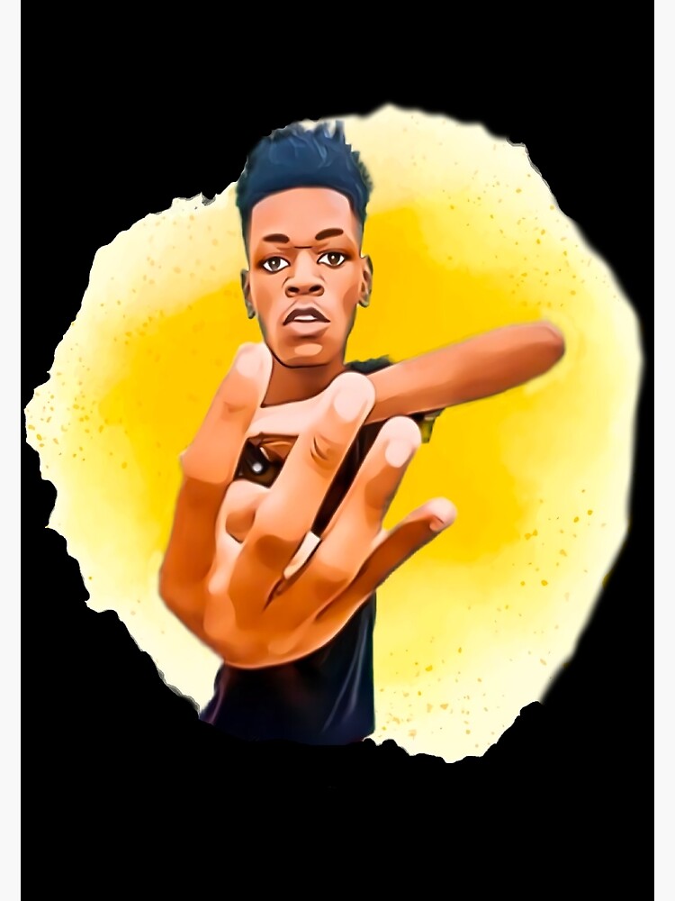 "Four Fingers Up Meme" Art Print for Sale by SlavArt Redbubble