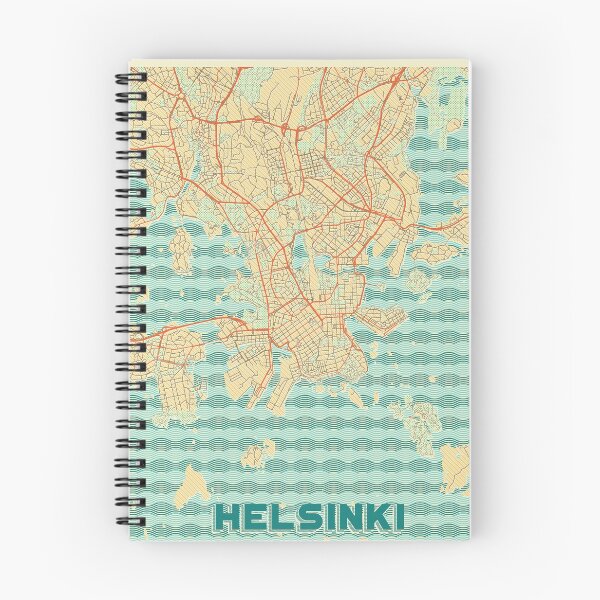 Item preview, Helsinki Map Retro designed and sold by HubertRoguski.