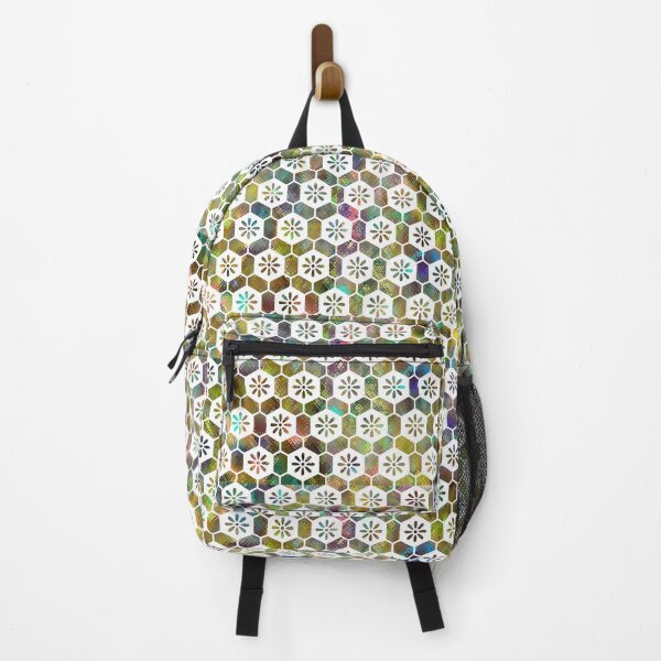 Item preview, Japanese holographic print with Kikkou (Tortoise shell) pattern designed and sold by VectoriasSecret.