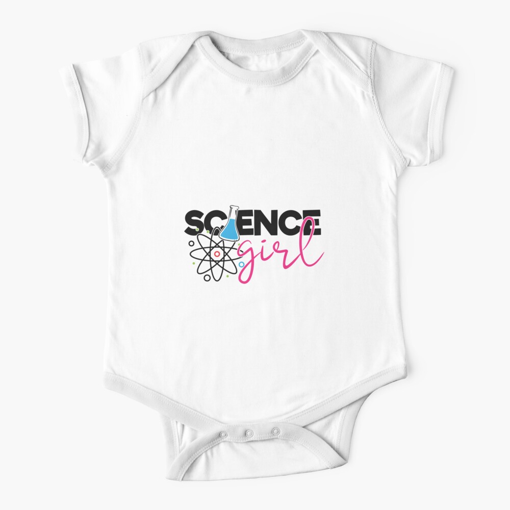 "Science Girl Beaker Atom" Baby OnePiece for Sale by LorinMar Redbubble