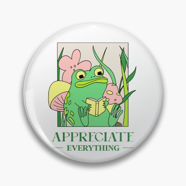Aperçu de l'œuvre Appréciez tout - Book Frog créée et vendue par TheFrogColony.